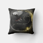 Coussin Alice dans les bougies gothiques magiques du pays (Verso)