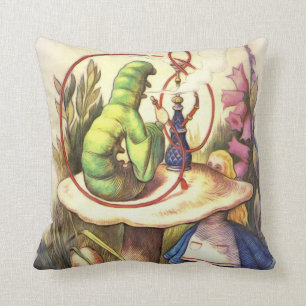 Coussin Alice et le narguilé fumant Caterpillar