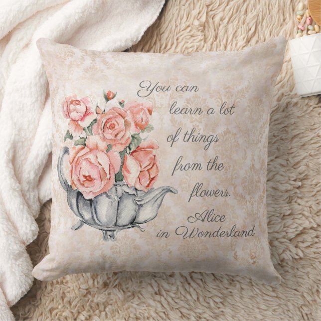 Coussin Alice In Wonderland Vintage Style Jeu d'oreiller (Couverture)