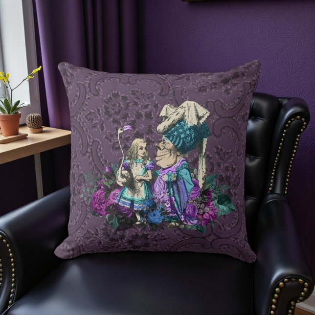 Coussin Alice rustique violet foncé (Créateur téléchargé)