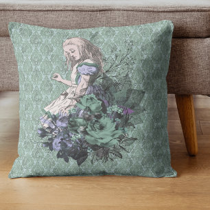 Coussin Alice Wonderland Aqua Tint