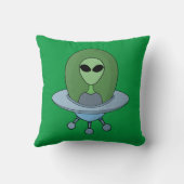 Coussin Alien dans son petit vaisseau spatial (Verso)