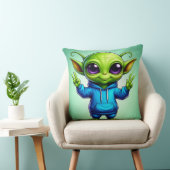 Coussin Alien de dessin animé adorable (Chaise)