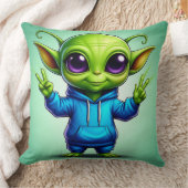 Coussin Alien de dessin animé adorable (Couverture)