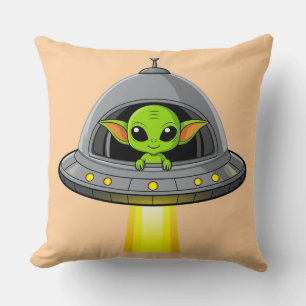 Coussin Alien de dessin animé adorable