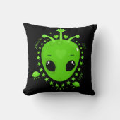 Coussin Alien Mignon Espoir Paix Amour Amusement Extraterr (Recto)