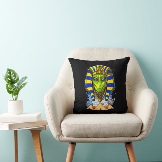 Coussin Alien Pharaon Egypte Tutankhamun Ancien Annunaki (Chaise)
