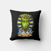 Coussin Alien Pharaon Egypte Tutankhamun Ancien Annunaki (Recto)