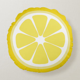 Coussin alimentaire en tranches de citron