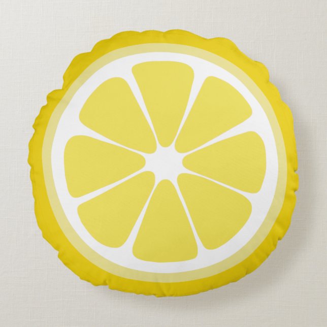 Coussin alimentaire en tranches de citron (Devant)