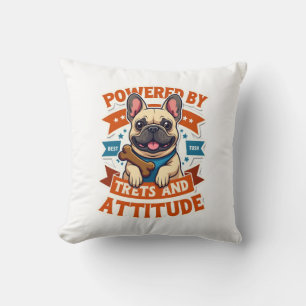 Coussin Alimenté par des friandises et une attitude Bouled