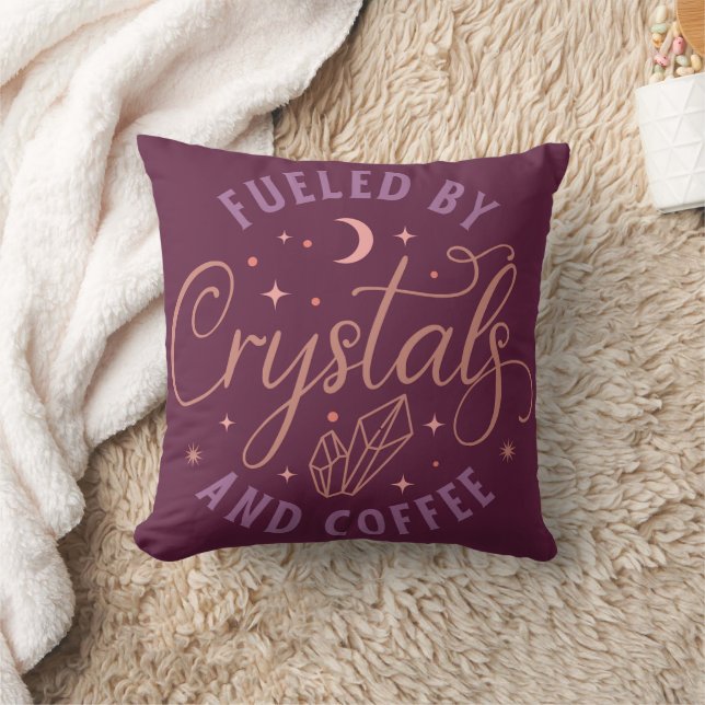Coussin Alimenté par les cristaux et le café Céleste Hallo (Couverture)