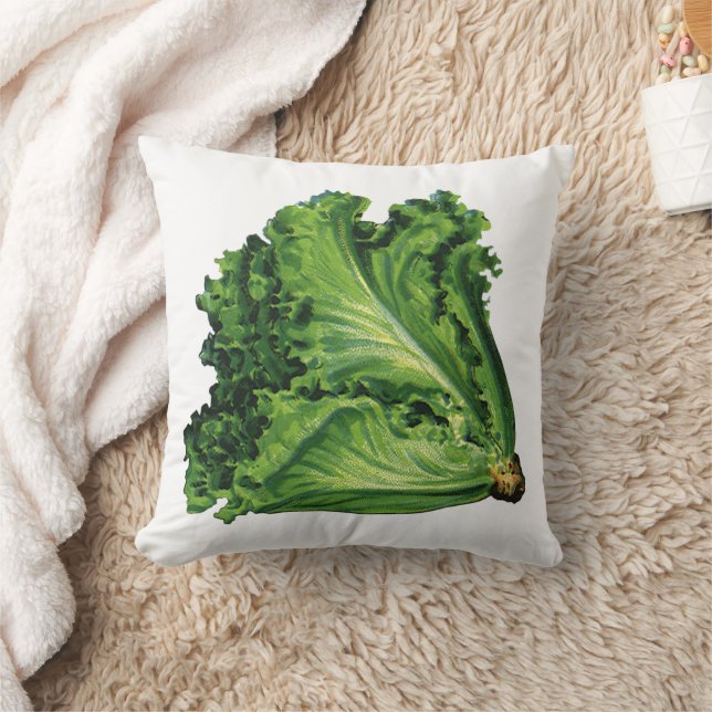 Coussin Aliments Anciens, Légumes de laitue à feuilles ver (Couverture)