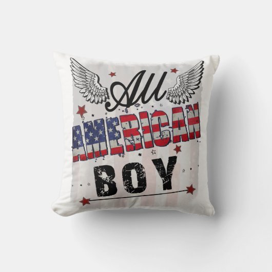 Coussin All American Boy (Recto)