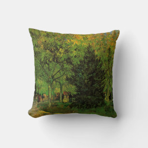 Coussin Allée dans le Jardin public, Arles par Vincent van