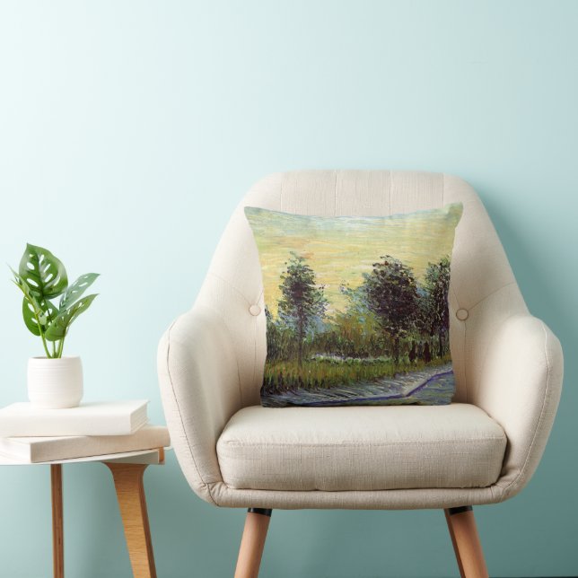 Coussin Allée dans le parc de Voyer d'Argenson par Vincent (Chaise)