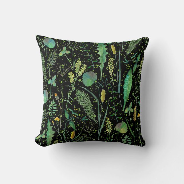 Coussin Allée de jardin romantique (Recto)