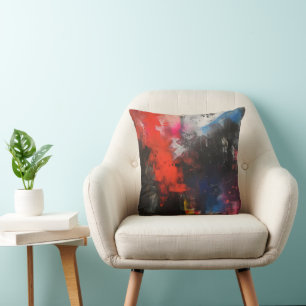 Coussin Allégorie colorée Art Abstrait