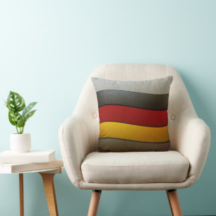 Coussin Allemagne - couleurs du drapeau - Chrome par Shirl