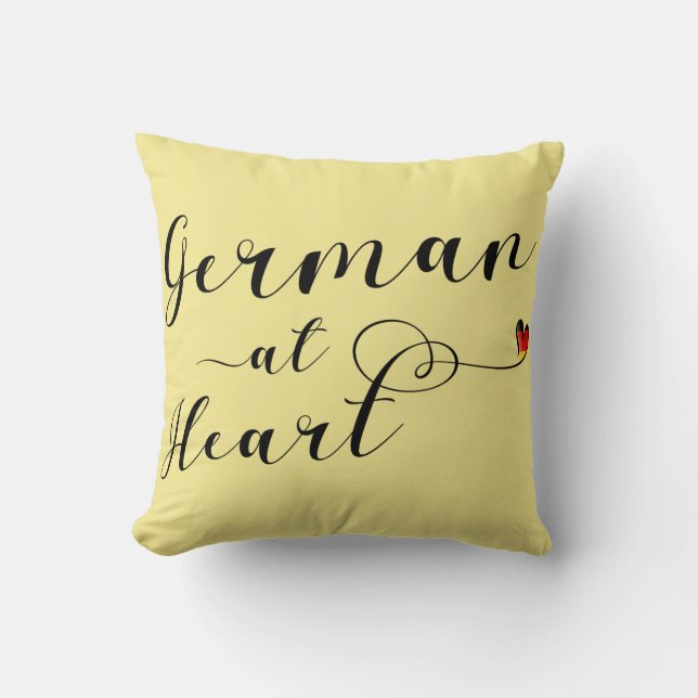 Coussin Allemand Au Coeur, Allemagne (Recto)