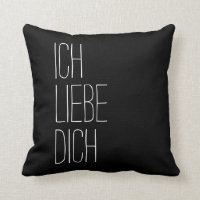 Allemand Je t'aime Ich Liebe Dich Noir et Blanc
