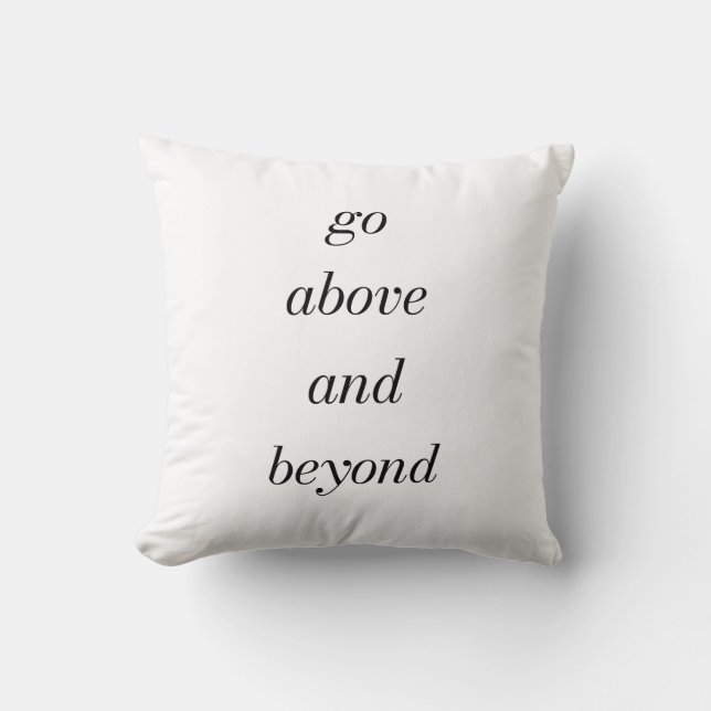 Coussin Aller Au-Dessus Et Au-Delà De L'Oreiller (Recto)