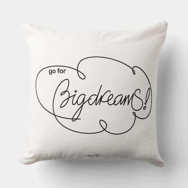 Coussin aller pour GRANDS RÊVES - Nuages gras (Recto)