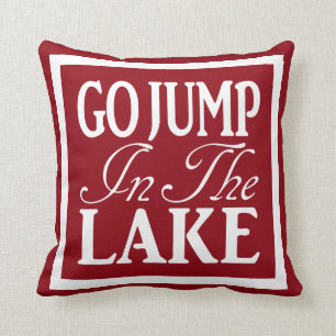Coussin Aller Sauter Dans Le Lac