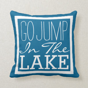 Coussin Aller Sauter Dans Le Lac
