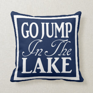 Coussin Aller Sauter Dans Le Lac