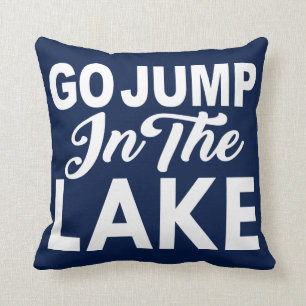 Coussin Aller Sauter Dans Le Lac