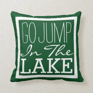 Coussin Aller Sauter Dans Le Lac