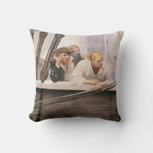 Coussin Alliance de Brig de Pirates vintages dans un broui