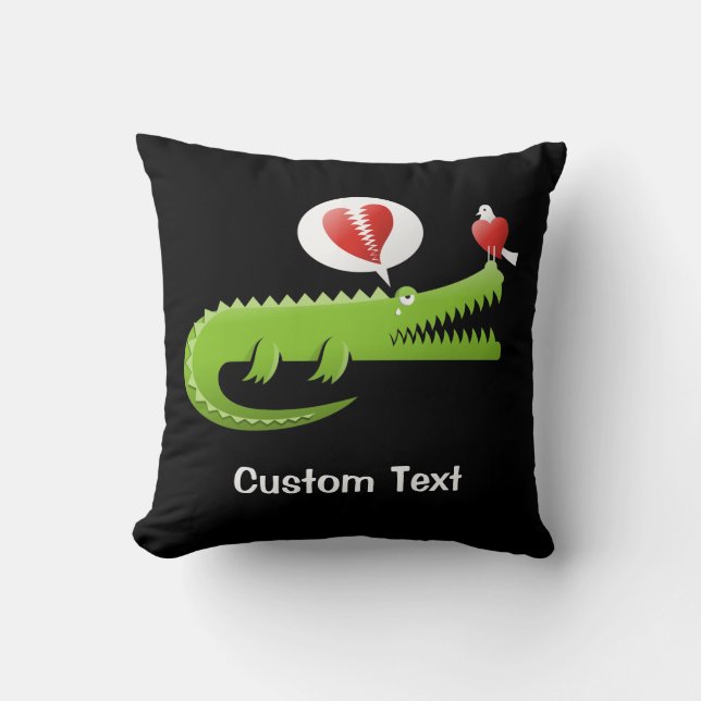 Coussin Alligator in Love Jeu d'oreiller (Recto)