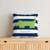 Coussin Alligator mignon
