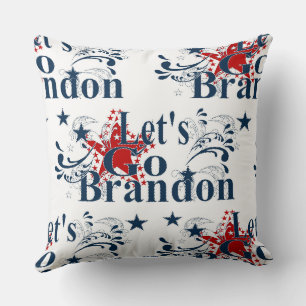 Coussin Allons voir Brandon Patriotic