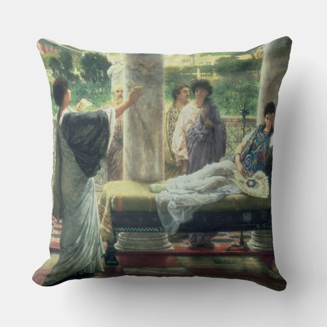 Coussin Alma-Tadema | Catullus lisant ses poèmes (Recto)