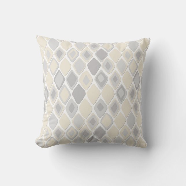 Coussin Almas diamant ikat pur (Recto)