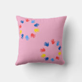 Coussin Almofada 40,6 cm x 40,6 cm Mãos (Verso)