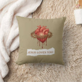 Coussin Almofada com frase motivational "Jesus Ama Você" (Couverture)