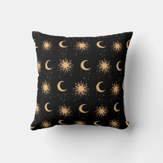 Coussin almofada estampa boho sol e lua  (Verso)
