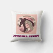 Coussin almofada estampada garota cowgirl  (Verso)