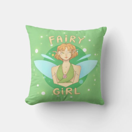 Coussin almofada fada, fairy girl (Recto)
