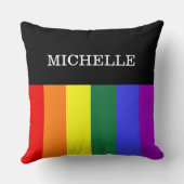 Coussin Almofada Grande Orgulho Gay Rainbow Personalizado (Verso)