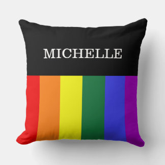 Coussin Almofada Grande Orgulho Gay Rainbow Personalizado
