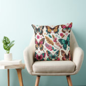Coussin almofada quadrada com estampa borboletas (Chaise)