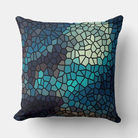 Coussin almofada quadrada  estilo vitral (Recto)