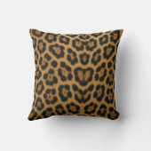 Coussin Almofada Textura e Padrão de Pele de Leopardo (Verso)