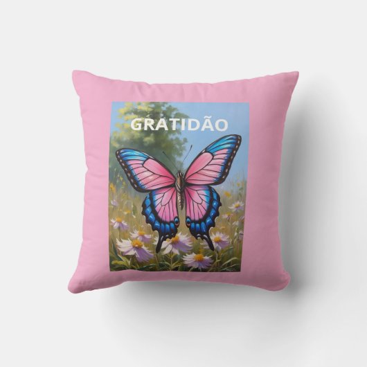 Coussin Almofadas Decorativas Borboleta (Verso)
