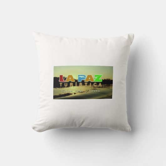 Coussin Almohada La Paz turistica (Recto)